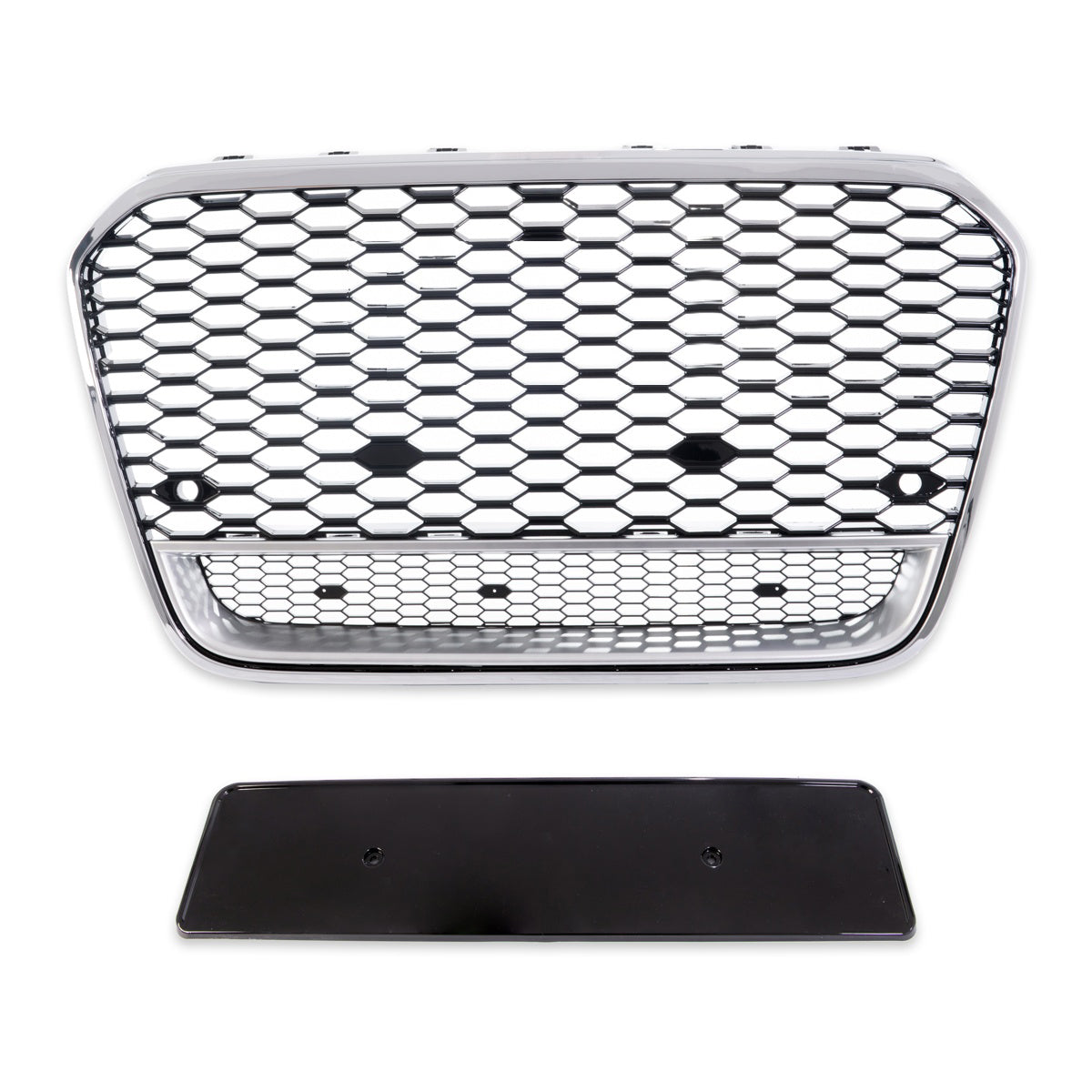 Front Grille Chrome/Silver passend für Audi A6 C7 4G 2011-2015 – Bild 2
