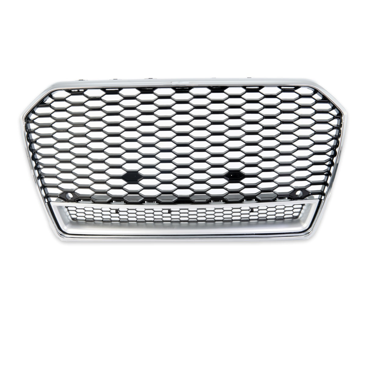 Front Grille Silver & Gloss Black passend für Audi A6 C7 4G 2015-2018 – Bild 3