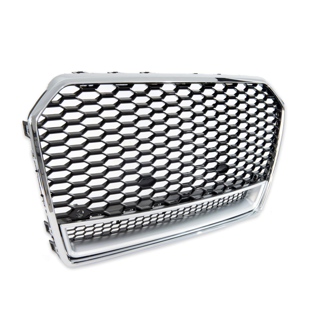 Front Grille Silver & Gloss Black passend für Audi A6 C7 4G 2015-2018 – Bild 5
