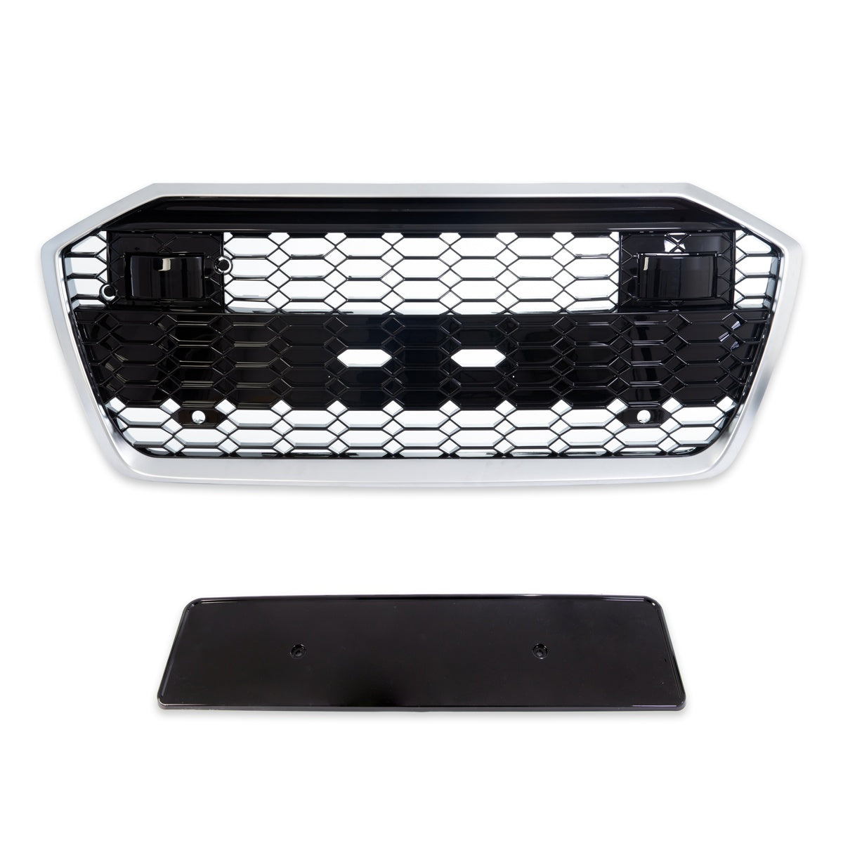 Silver Front Grille passend für Audi A6 C8 4A Sedan Avant 2018-2024 – Bild 2