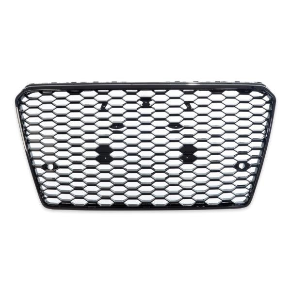 Wabengrill Kühlergrill Schwarz glanz Gitter passend für Audi A7 C7 2010-2014 kein RS7