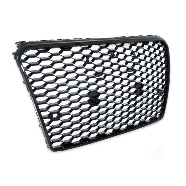 Wabengrill Kühlergrill Schwarz glanz Gitter passend für Audi A7 C7 2010-2014 kein RS7