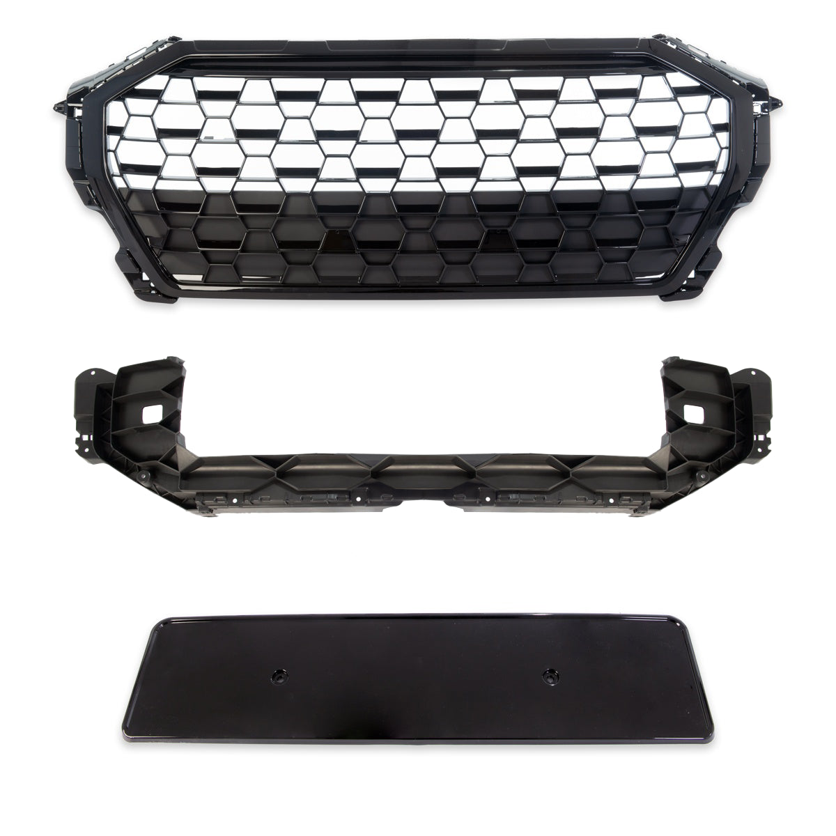 Front Grille Gloss Black passend für Audi Q3 F3 SUV Sportback 2018->> – Bild 3