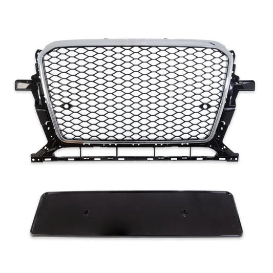 Kühlergrill Wabengrill Sport Chrom Schwarz passt passend für Audi Q5 8R ab 2012-2017