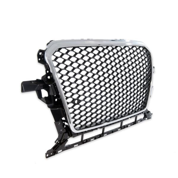 Kühlergrill Wabengrill Sport Chrom Schwarz passt passend für Audi Q5 8R ab 2012-2017