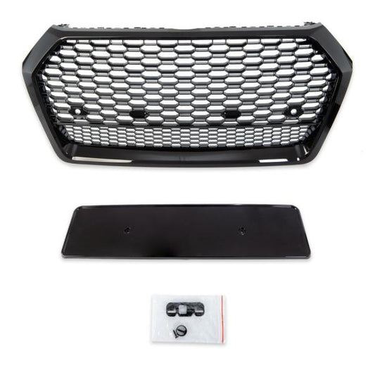 Kühlergrill Waben Grill Sport Schwarz hochglanz passt passend für Audi Q5 FY 2017-2020