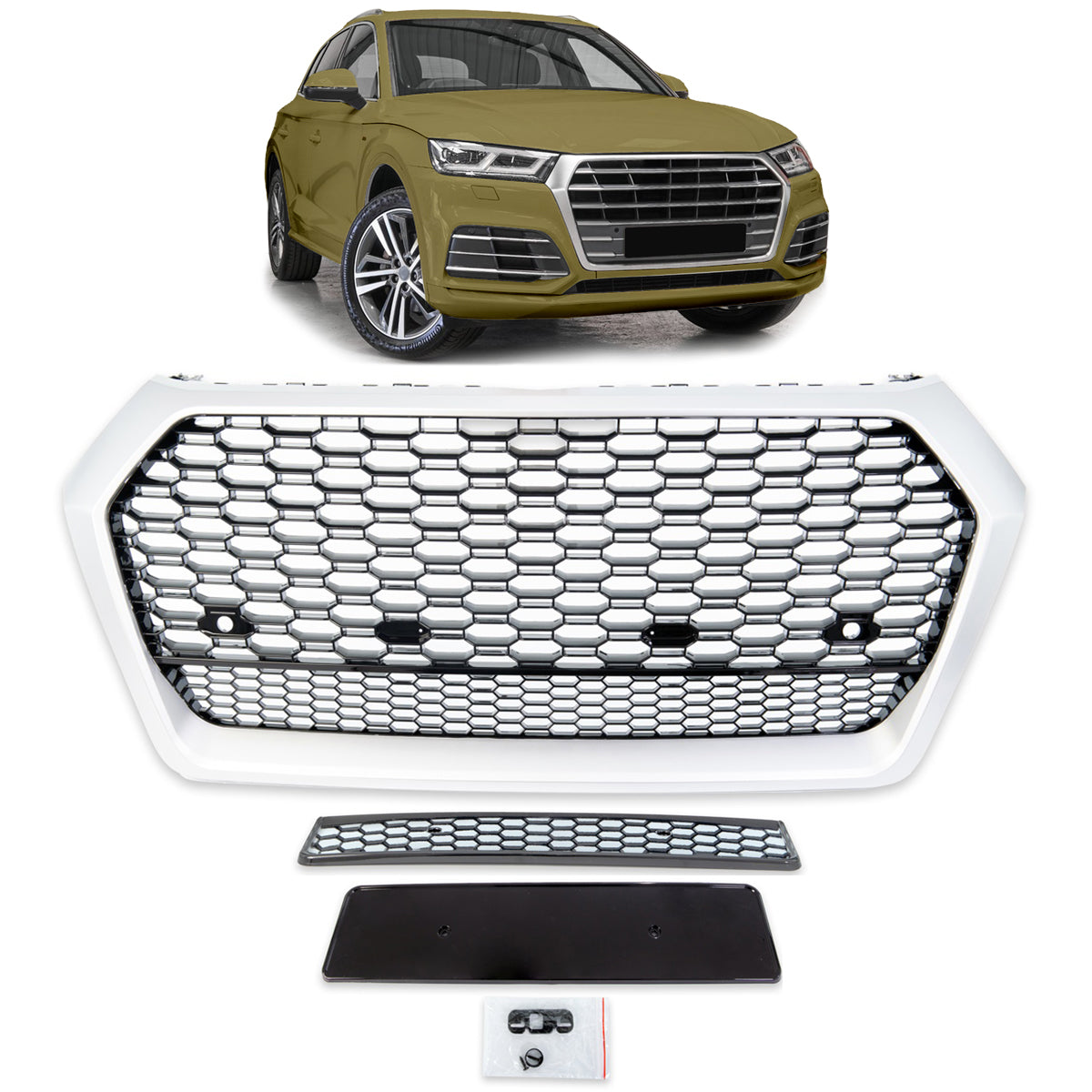Front Grille Silver passend für Audi Q5 (FY) 2017-2020 – Bild 1