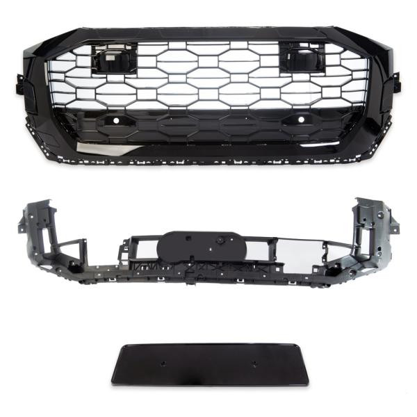 Kühlergrill Waben Grill Sport Schwarz Glanz passt passend für Audi Q8 4M außer RSQ8