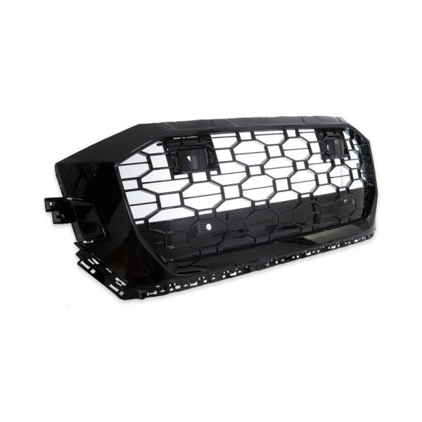 Kühlergrill Waben Grill Sport Schwarz Glanz passt passend für Audi Q8 4M außer RSQ8