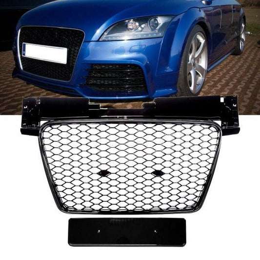 Kühlergrill Wabengrill Schwarz glanz passt passend für Audi TT 8J 06-16