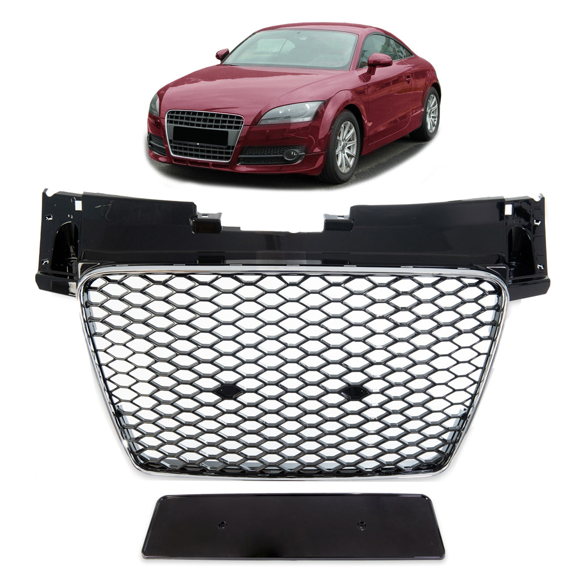 Front Grille Chrome & Black passend für Audi TT 8J 2006-2014 – Bild 1