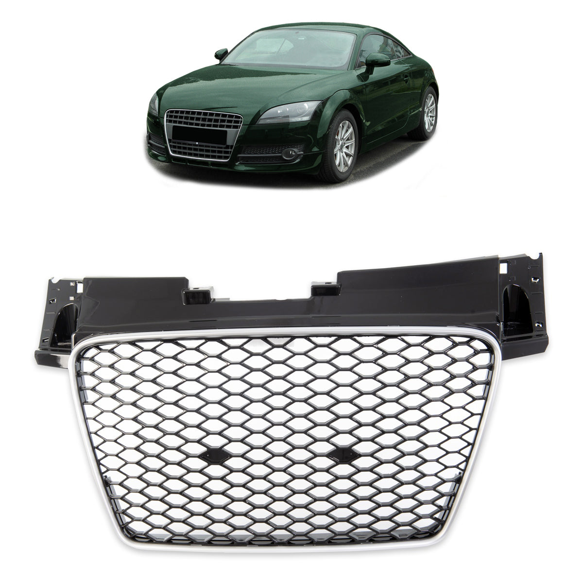 Silver Front Grille passend für Audi TT 8J 2006-2014 – Bild 1