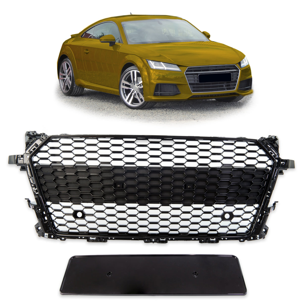 Front Grille Gloss Black passend für Audi TT FV 8S 2014-2018 – Bild 1