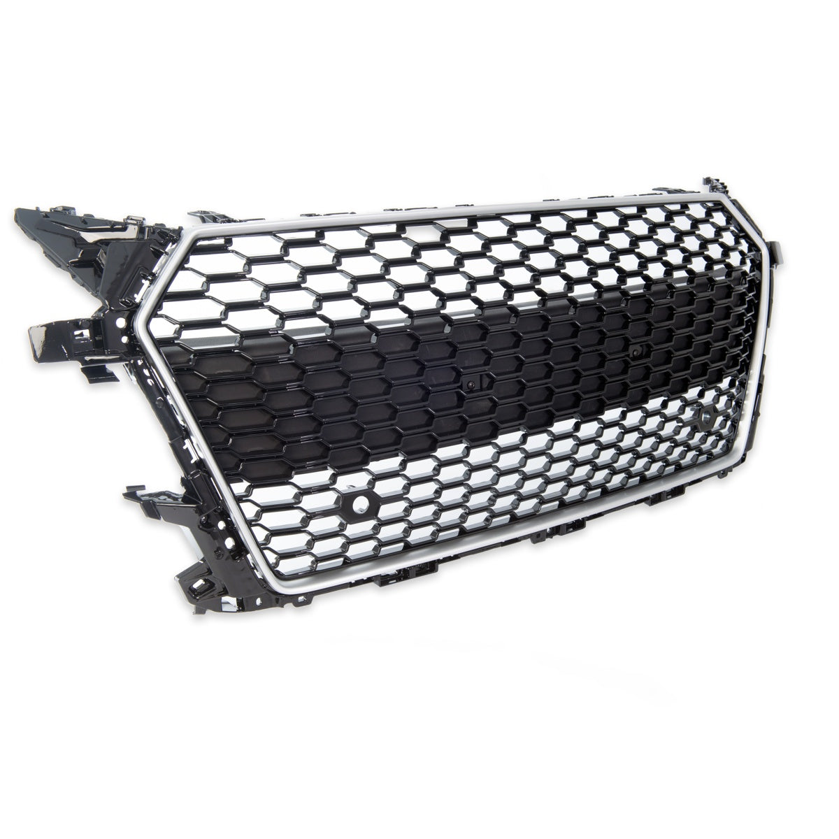 Front Grille Silver Gloss Black Mesh passend für Audi TT 8S FV 2014-2018 – Bild 4