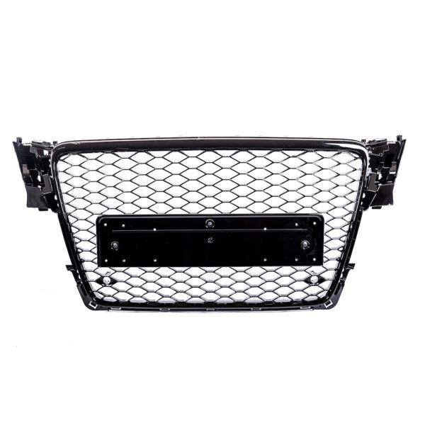 Kühlergrill Waben Sport Grill Schwarz glanz passend für Audi A4 B8 08-12 kein RS4