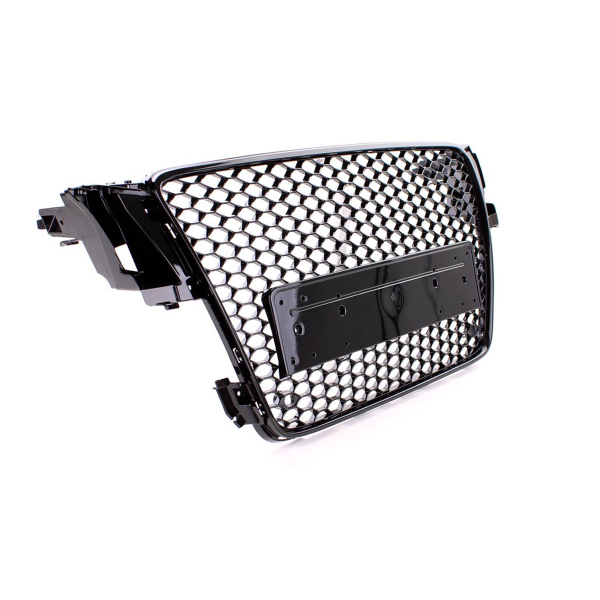 Sport Kühlergrill Wabengrill schwarz hochglanz passend für Audi A5 8T ab 07-12 kein RS5