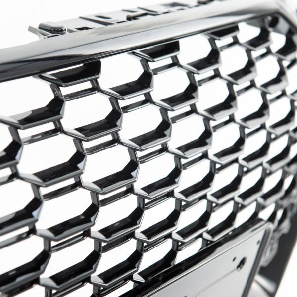 Kühlergrill Wabendesign Grill Schwarz glanz komplett passend für Audi A5 F5 außer RS5