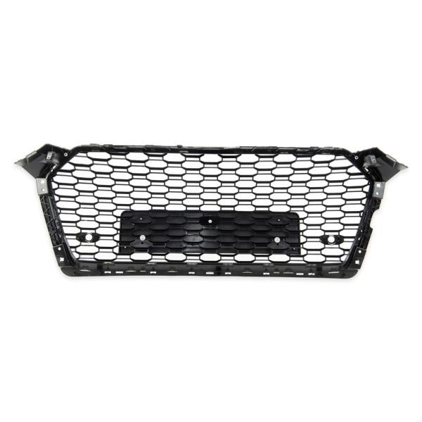 Kühlergrill Wabendesign Grill Schwarz glanz komplett passend für Audi A5 F5 außer RS5