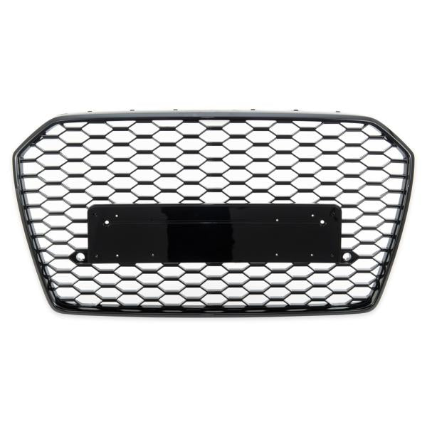Wabengrill Kühlergrill schwarz glanz passend für AUDI A6 C7 4G Limo Avant  2015-2018