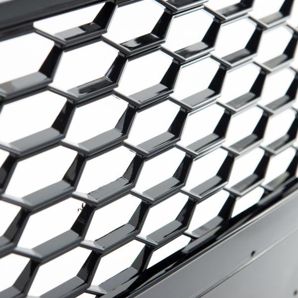 Wabengrill Kühlergrill schwarz glanz passend für AUDI A6 C7 4G Limo Avant  2015-2018