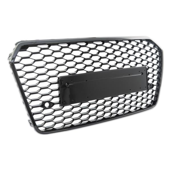 Wabengrill Kühlergrill schwarz glanz passt passend für Audi A7 C7 ab 2014-2018 kein RS7