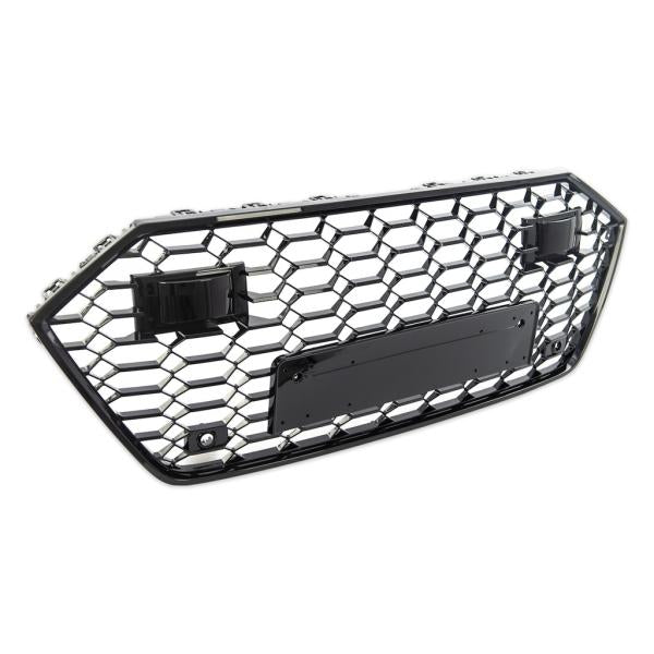 Wabengrill Kühlergrill schwarz glanz passt passend für Audi A7 C8 ab 2018 kein RS7