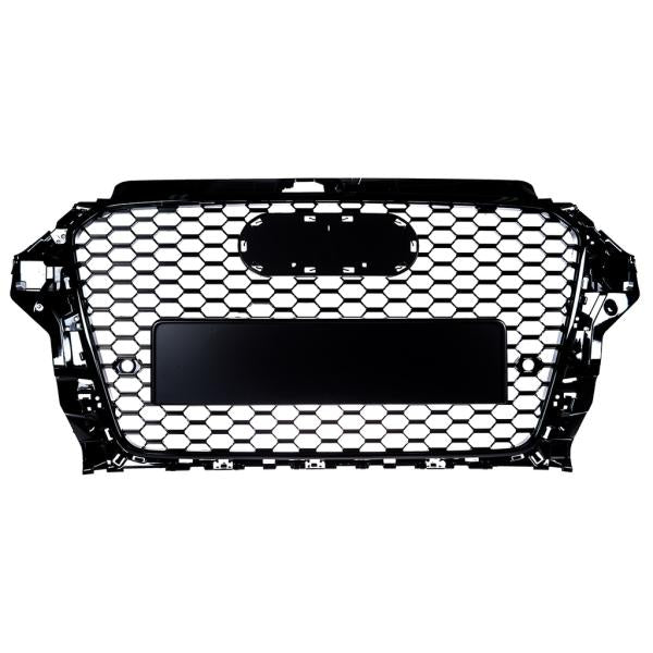Sportgrill / Kühlergrill passend für Audi A3 8V 12-16 Hochglanz Schwarz in Wabendesign
