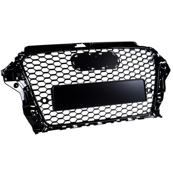 Sportgrill / Kühlergrill passend für Audi A3 8V 12-16 Hochglanz Schwarz in Wabendesign