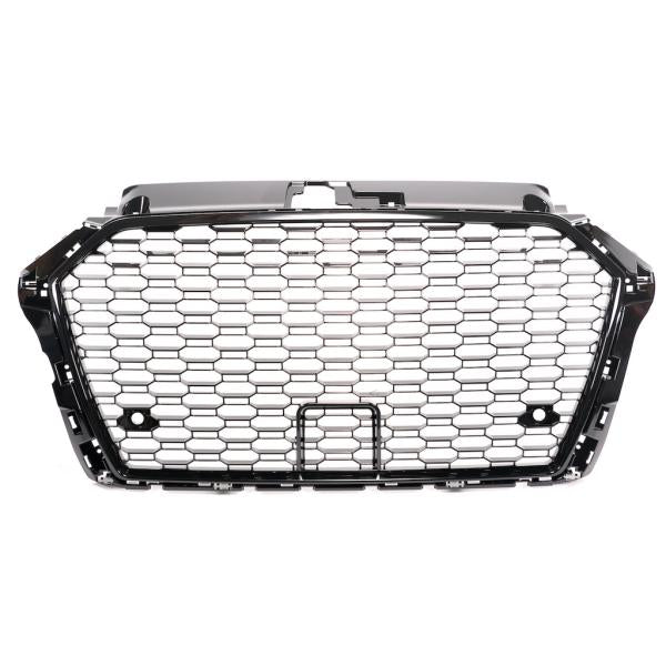 Kühlergrill Wabengrill PDC Schwarz Glanz passt passend für Audi A3 8V Facelift ohne RS3