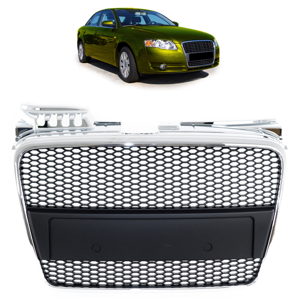Sport Grille Chrome & Black passend für Audi A4 B7 (8E) 2004-2008 – Bild 1
