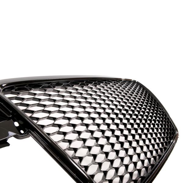 Sportgrill / Kühlergrill passend für Audi A4 B8 08-12 Hochglanz schwarz in Wabendesign