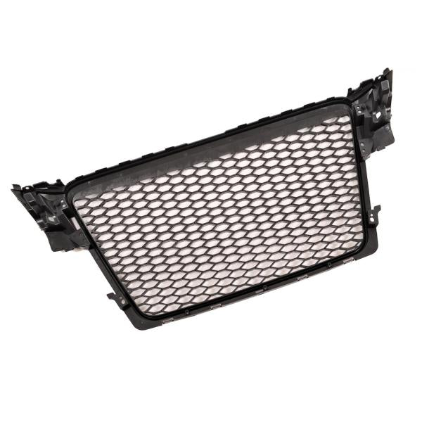 Sportgrill / Kühlergrill passend für Audi A4 B8 08-12 Hochglanz schwarz in Wabendesign