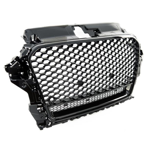 Sport Kühlergrill Wabengrill Schwarz glanz passt passend für Audi A3 8V kein RS3 Quattro