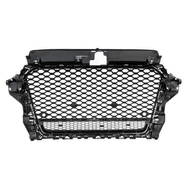 Sport Kühlergrill Wabengrill Schwarz glanz passt passend für Audi A3 8V kein RS3 Quattro