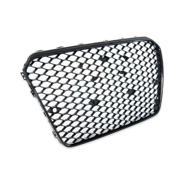 Sport Kühlergrill Grill ohne Emblem Schwarz glanz passend für Audi A5 B8 8T 11-17