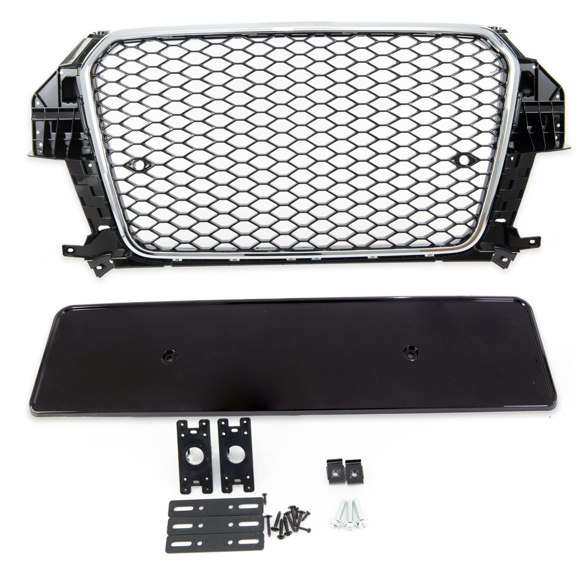 Front Grille Chrome Gloss Black passend für Audi Q3 8U 2011-2014 – Bild 2