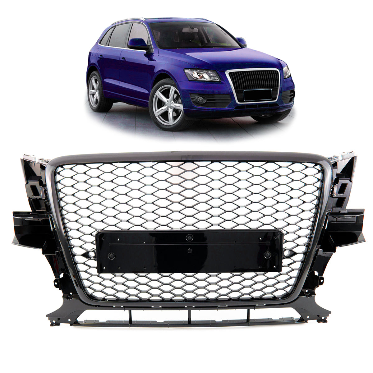 Front Grille Gloss Black passend für Audi Q5 8R 2008-2012 – Bild 1