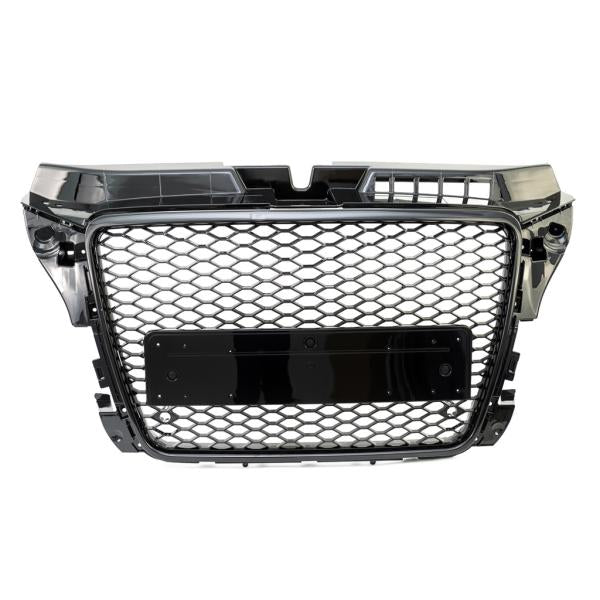 Kühlergrill Waben für PDC Schwarz Glanz passend für Audi A3 8P Facelift 08-13 nicht RS3