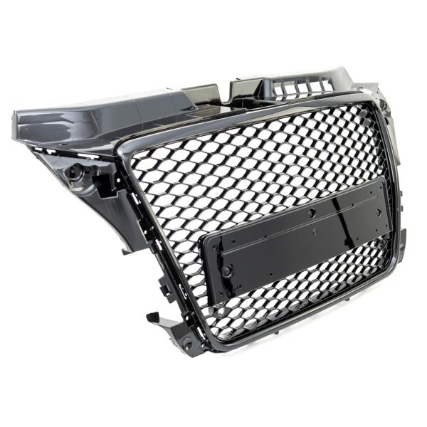 Kühlergrill Waben für PDC Schwarz Glanz passend für Audi A3 8P Facelift 08-13 nicht RS3