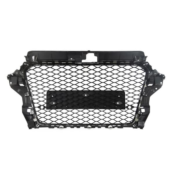 Wabendesign Kühlergrill Schwarz Glanz +PDC passt passend für Audi A3 8V 12-16 ohne RS3