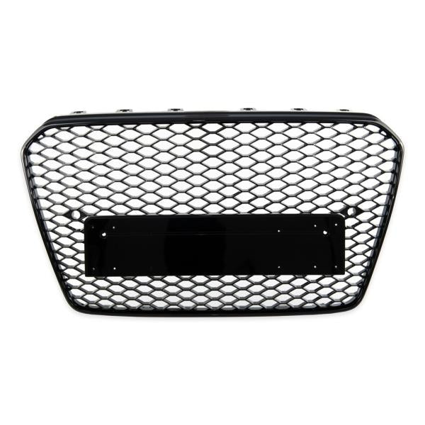 Sport Kühlergrill Grill ohne Emblem Schwarz glanz passend für Audi A5 B8 8T 11-16