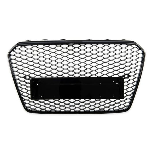 Sport Kühlergrill Grill ohne Emblem Schwarz glanz passend für Audi A5 B8 8T 11-16
