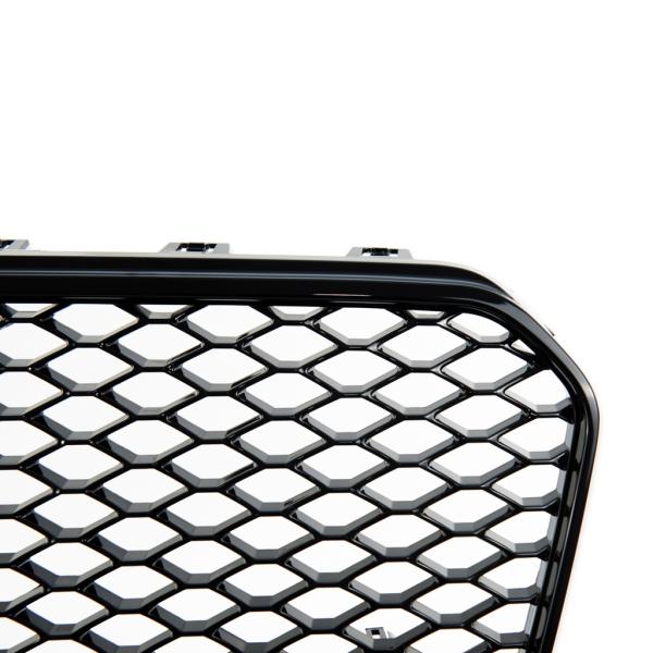 Sport Kühlergrill Grill ohne Emblem Schwarz glanz passend für Audi A5 B8 8T 11-16