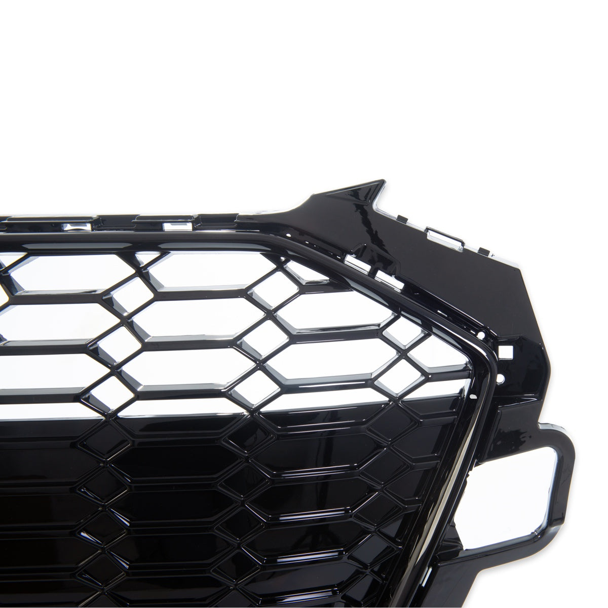 Gloss Black Front Grille with Camera passend für Audi A4 B9 2019-2023 – Bild 5