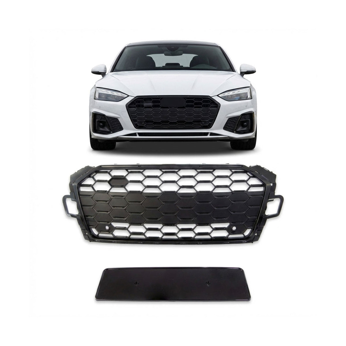 Grille Matt Black passend für Audi A5 (F5) Facelift 2019-2023 – Bild 1