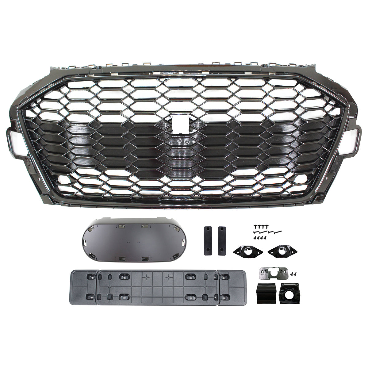 Front Grille Gloss Black passend für Audi A4 B9 Facelift 2019-2023 – Bild 1