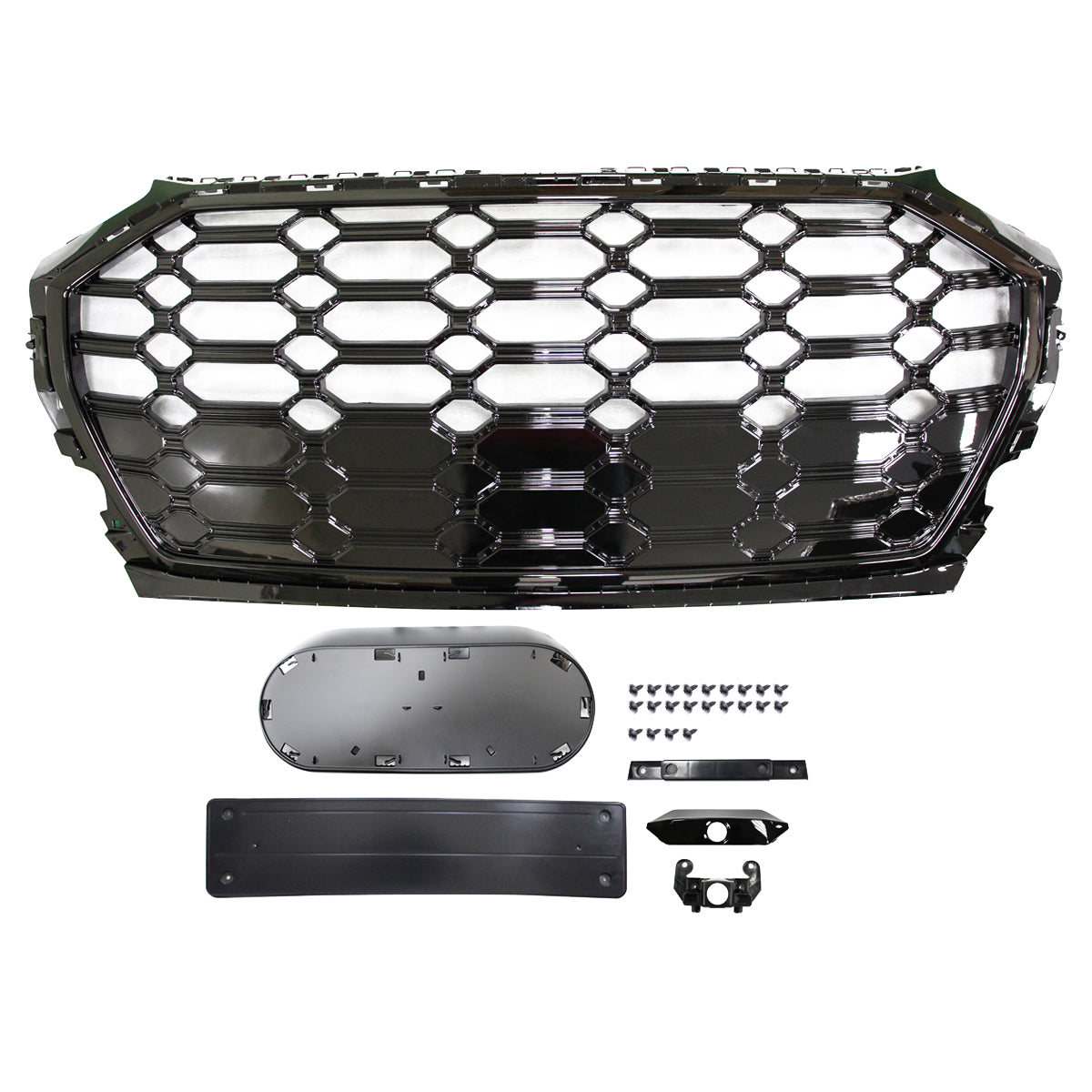 Sport Grille Honeycomb Gloss Black passend für Audi Q5 (FY) 2021->> – Bild 1