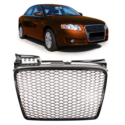 Matte Black Front Grille passend für Audi A4 B7 Sedan Avant 2004-2008 – Bild 1