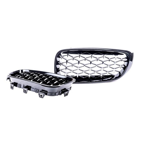 Sportgrill Kühlergrill passend für BMW 3er F34 Gran Turismo 13-20 glanz schwarz/chrom