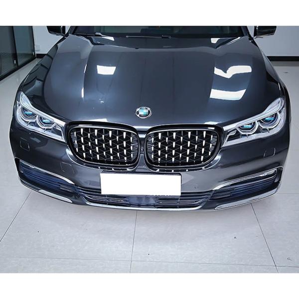 KÜHLERGRILL DIAMANT GRILL passend für BMW 7ER G11 G12 LCI AB 15-19 SCHWARZ CHROM